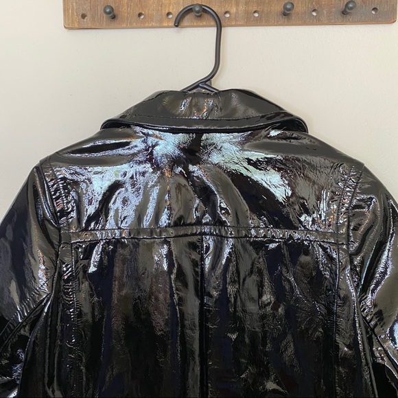 VINCE black patent leather coat - Picture 8 of 14